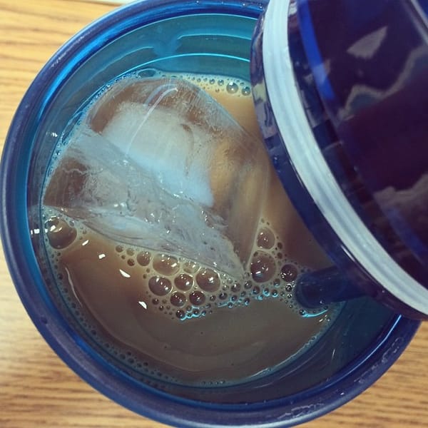 My Iced coffee is quite "icy" cold #365