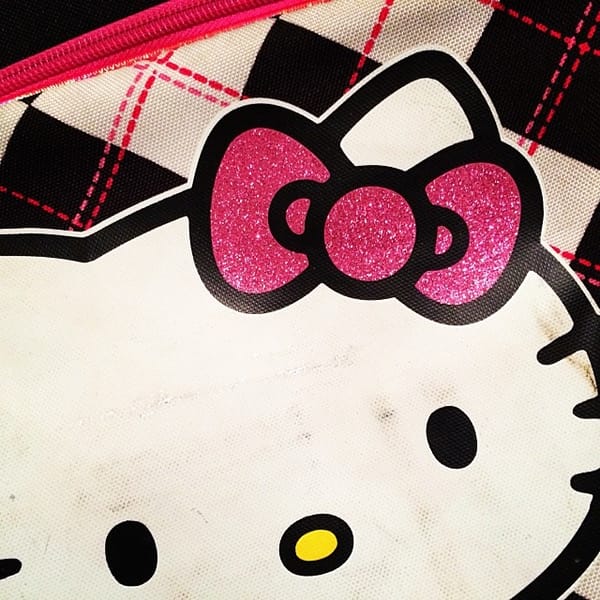 She may be a little beat up but Jessalyn's Hello Kitty backpack is "shiny" #365