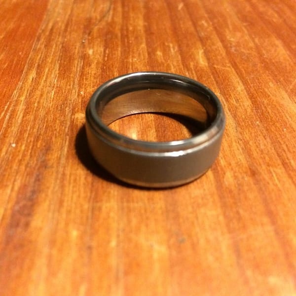 "Metal" wedding ring made of Tungsten. #365 #metal #weddingring