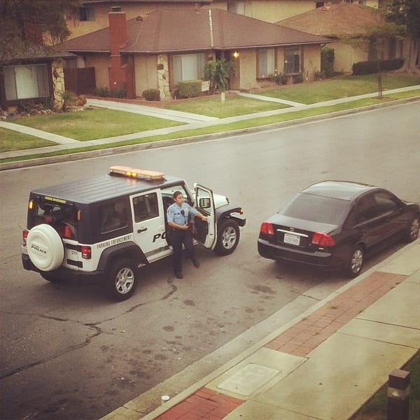 Street sweeper day. #parkingenforcement