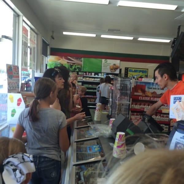 Free slurpee day! 7-11