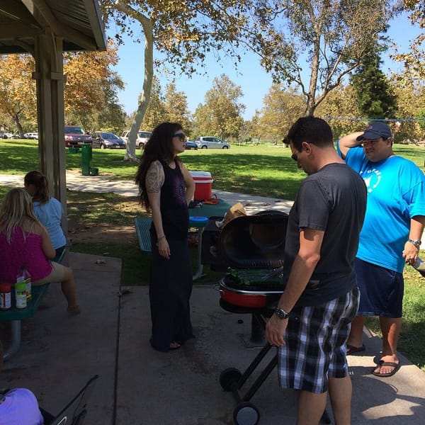 Grilling at the #uncompanypicnic #wordpress