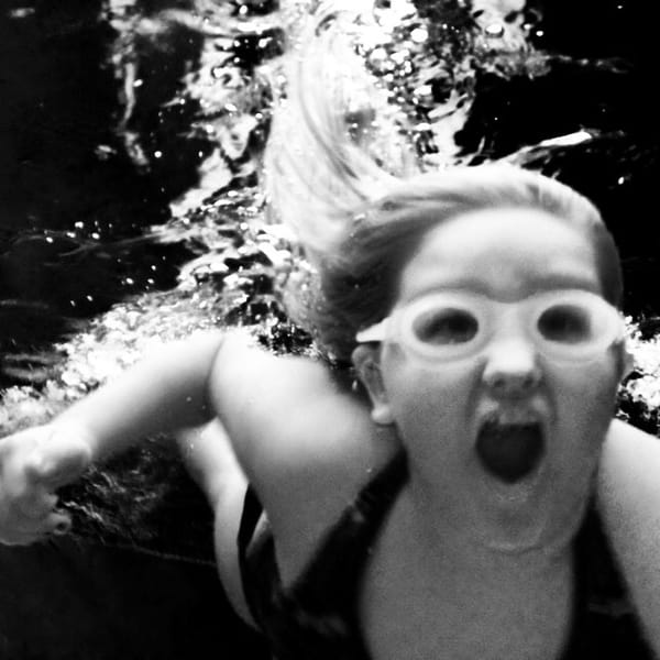 Fun underwater photo of Jess.