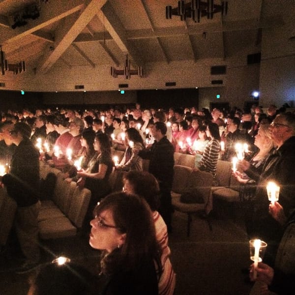I really do love this tradition of singing with candlelight. #wacc #christmaseve @wacc