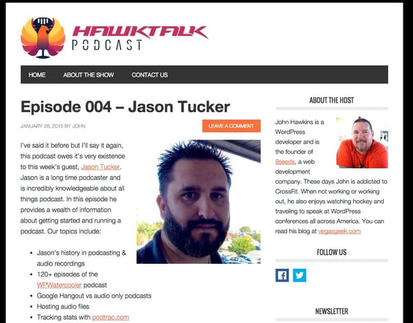 Listen to me on Hawk Talk Podcast