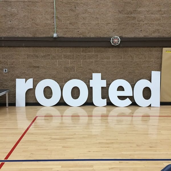 Rad, love this simple branding we do with #Rooted at #EvFullerton. #evfreerooted