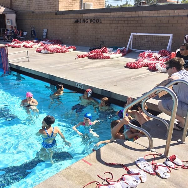 Coach talking to the player about the rules of the game