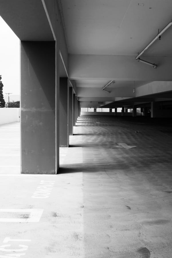 Parking structure photos at EvFree Fullerton