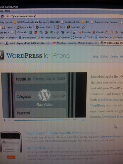 Wordpress and the iPhone Feature image