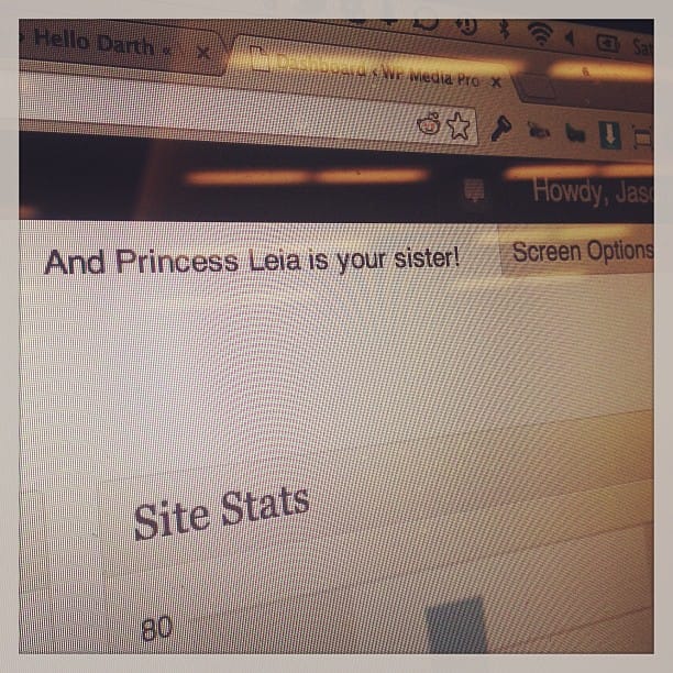 "And Princess Leia is your sister!" @mclanea #wcsd #starwars #hellodarth Feature image