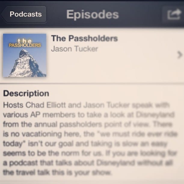 The Passholders podcast and web show is now available on iTunes as a podcast. Still working out some bugs but seems to be working fine. http://thepass Feature image