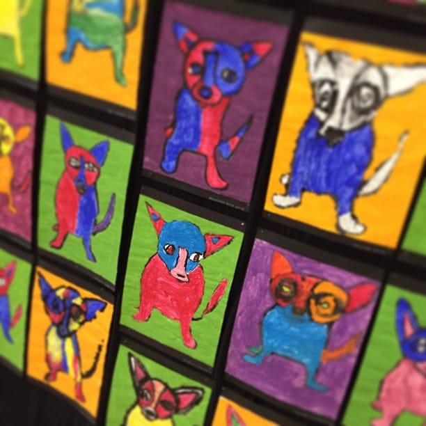 My daughters art at the school art gallery Feature image