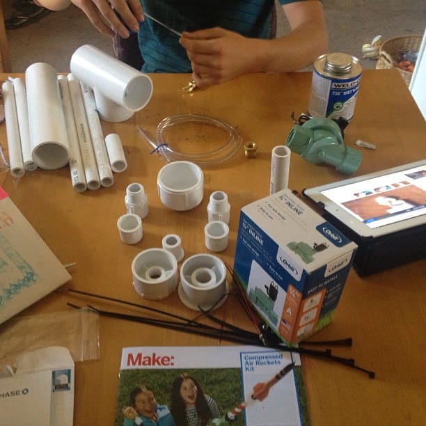 Make: Compressed Air Rocket Kit. @makezine Feature image