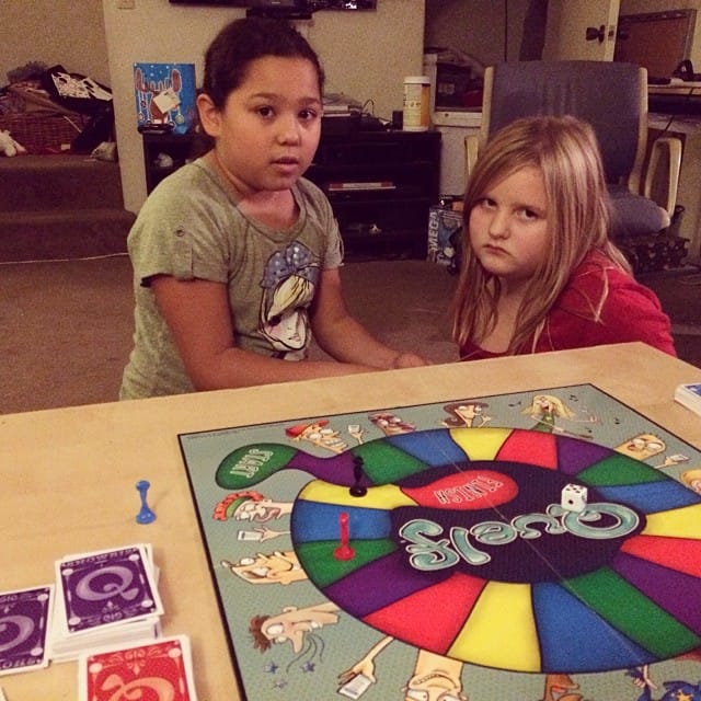 Playing a board game, they were happy 2 secs ago. No idea what happened ;) Feature image