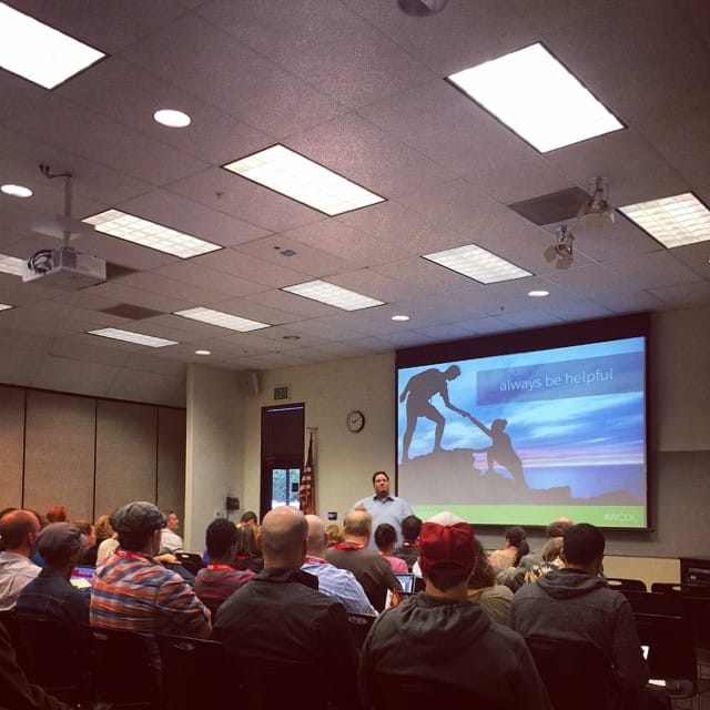 Chris Lema showing vacation slides and making fun of @wpbeginner, like we do. #wcoc Feature image