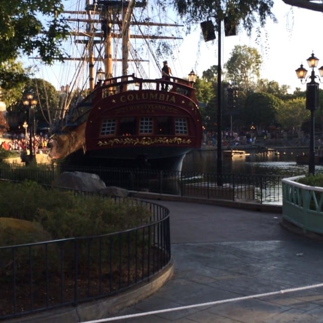 Columbia backing up #beepbeepbeep #disneyland Feature image