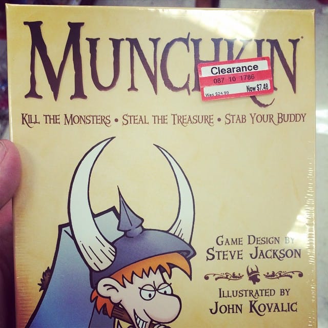 Munchkin card game is on clearance for $7.48 Feature image