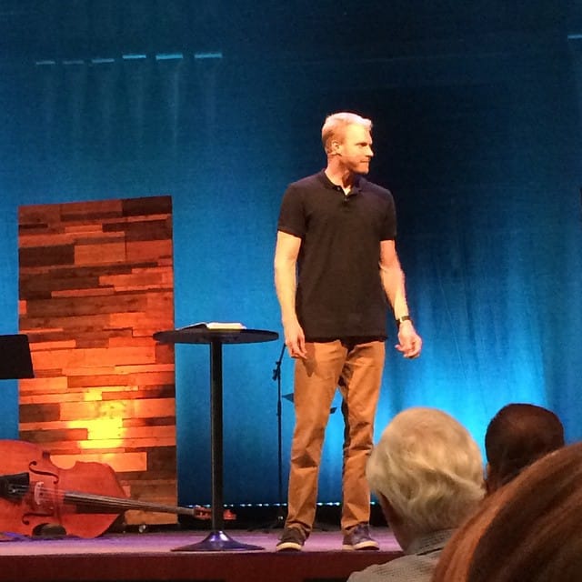 Austin Helm, teaching pastor takes the stage in the Worship Center Feature image