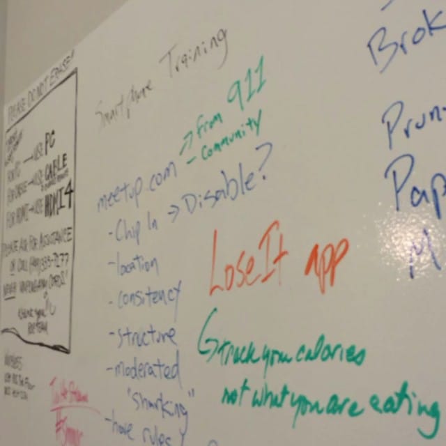 The famous #SMMOC white board. Feature image