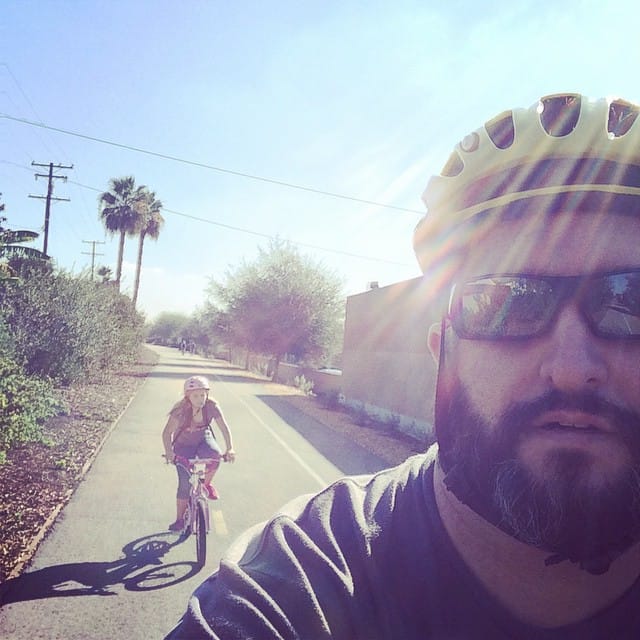 Out bike riding with my little one Feature image