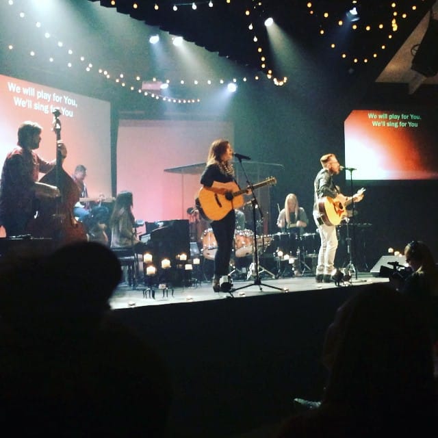The @waccchurch @unioncreative band on stage #christmaseve Feature image