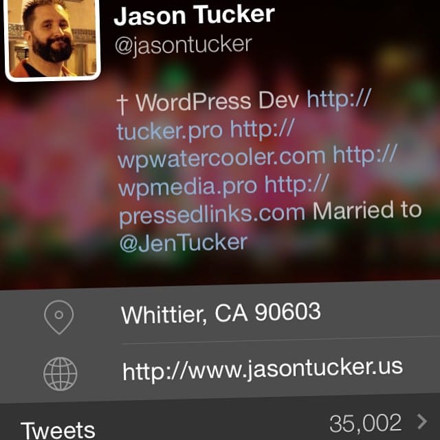 Just passed 35k tweets, crazy. Feature image