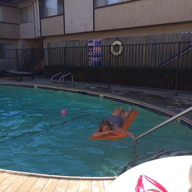 Watching the girls swim #winterinsocal #swimming Feature image