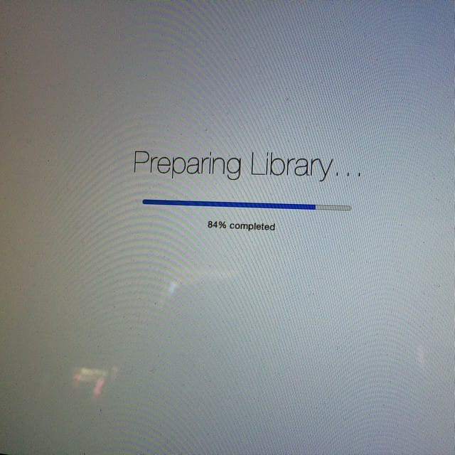900 gig iPhoto library (a backup of my real one) being loaded into Photos on the Mac. It's been 3 days of churning Feature image