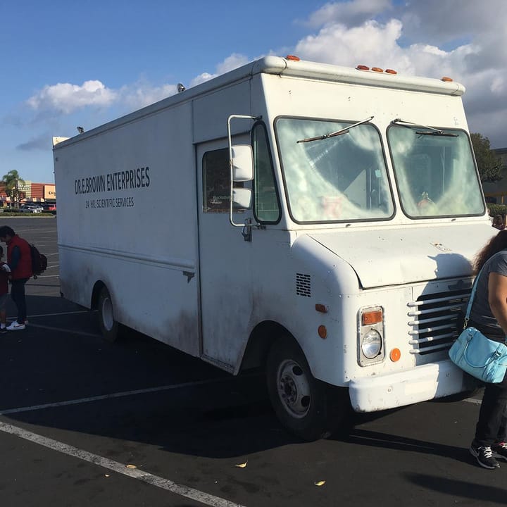 Doc Browns van from Feature image
