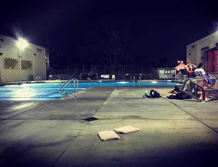 It's cold out and Jess is in the pool Feature image