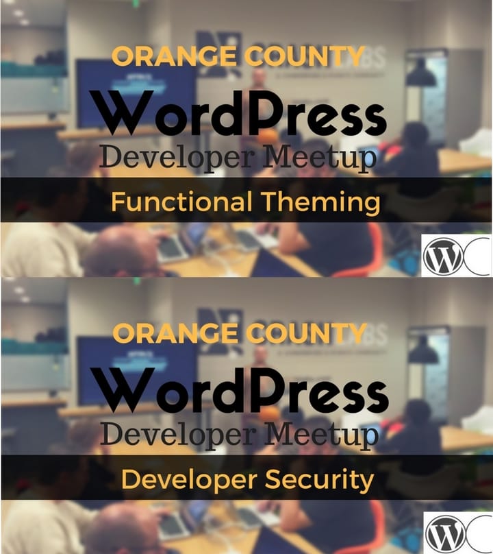 Videos from January 2017 OC WordPress developer meetup Feature image