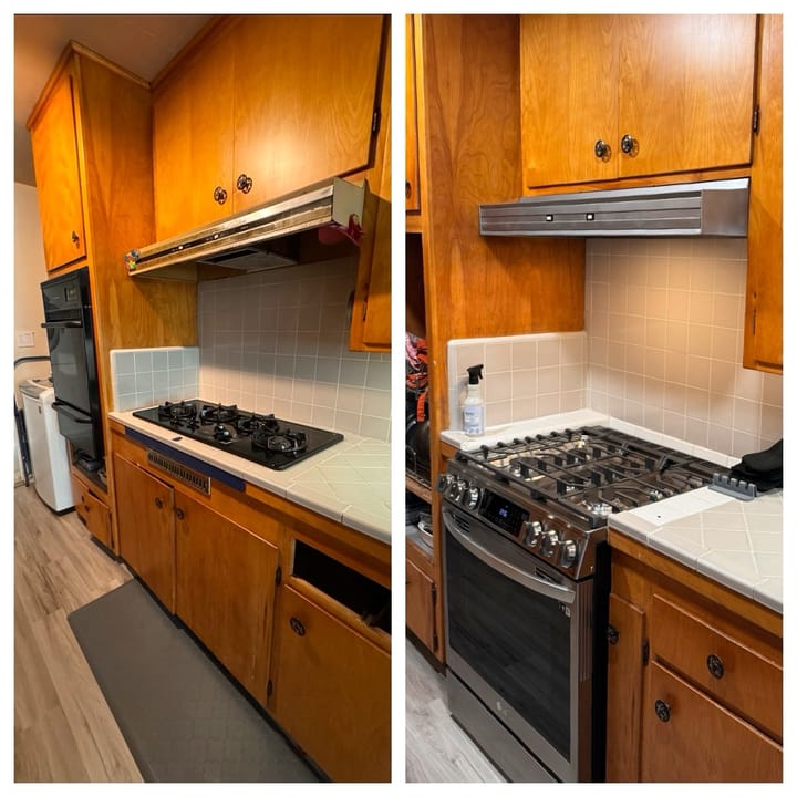Kitchen Stove Hood Makeover Feature image